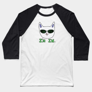 Hacker Cat Baseball T-Shirt